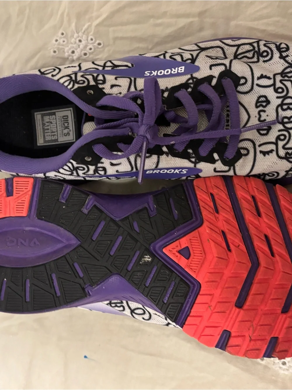 Brooks Women’s Purple and White Running Shoes
